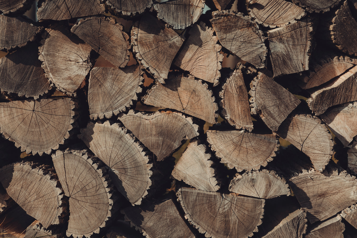 Reclaimed pitch pine used to make wooden flooring