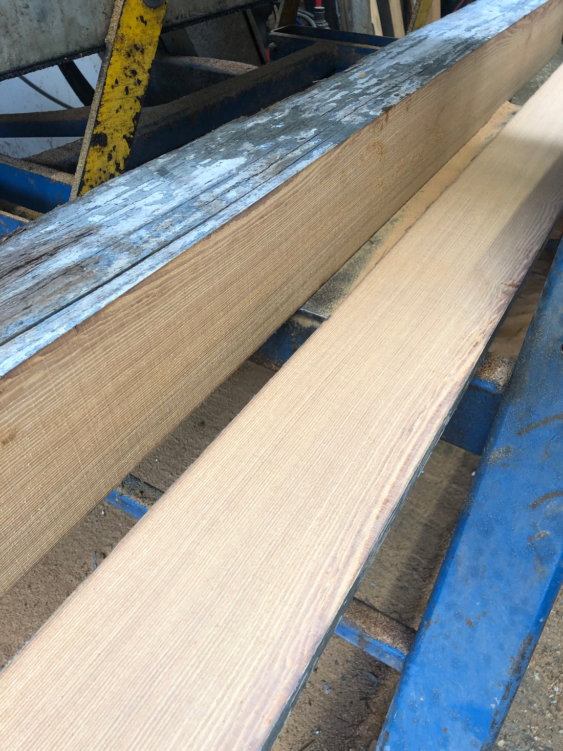 Slabbing Up Beams For The Next Pitch Pine Flooring Order